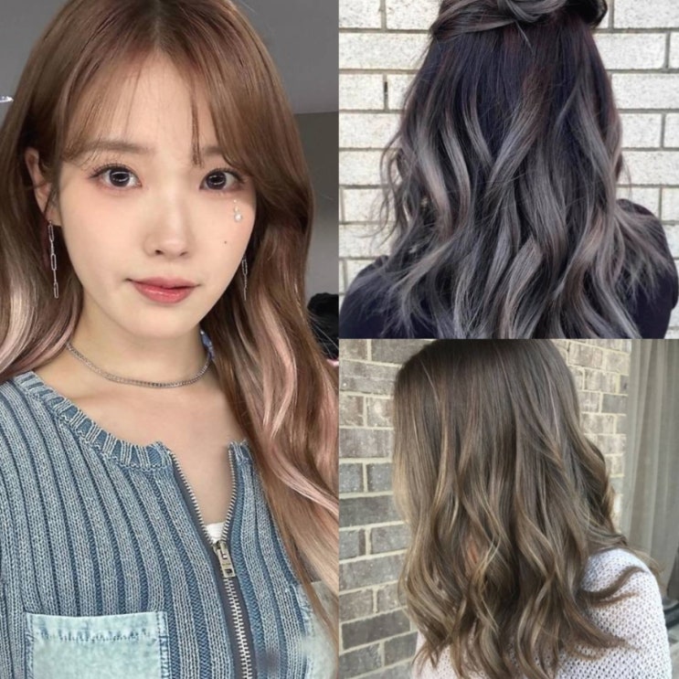  여자 긴머리 투톤염색 추천, 자연스럽게 예쁜 솜브레 염색