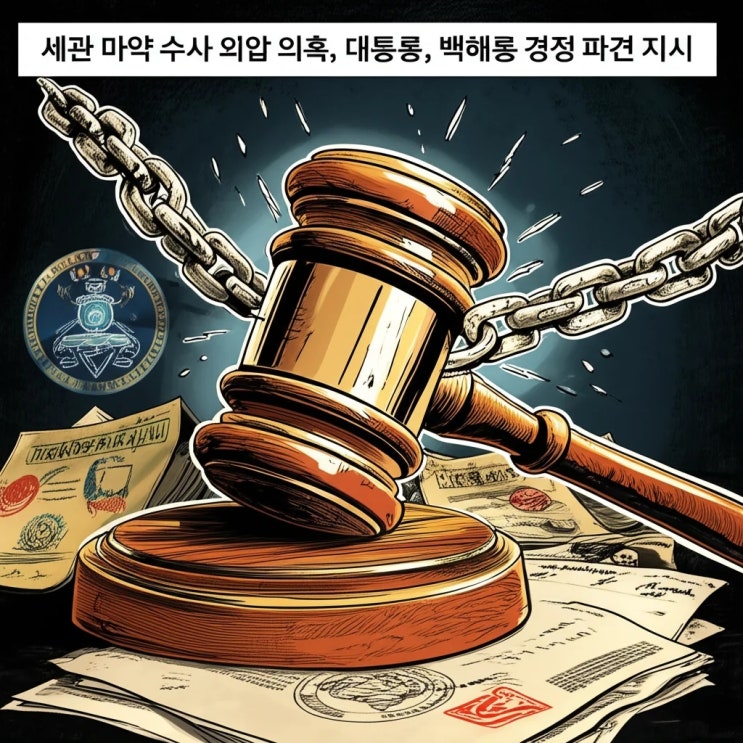 <b>세관</b> 마약 수사 <b>외압 의혹</b>, 대통령, <b>백해룡</b> 경정 파견 지시