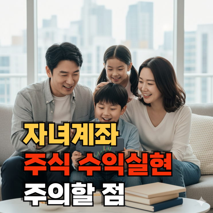  자녀 주식 계좌 수익실현 주의. 부양가족 연말정산