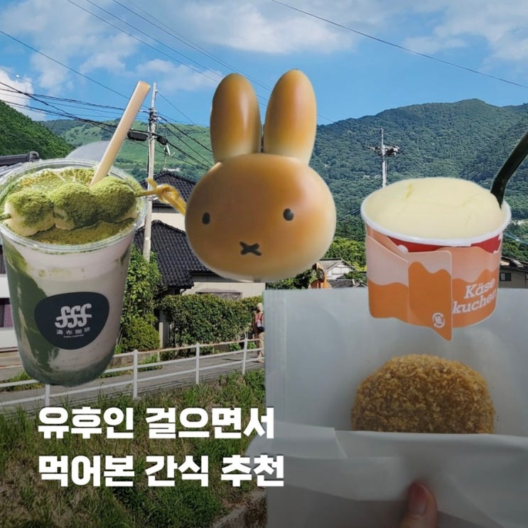  후쿠오카 버스투어 유후인 혼자 산책하면서 먹은 간식 추천