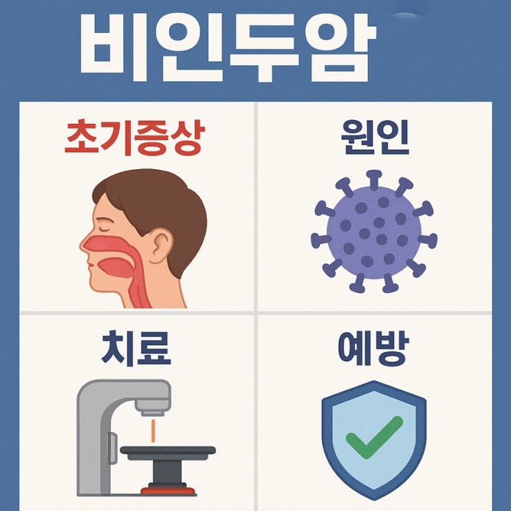  비인두암 초기증상  놓치면 늦어요! 원인·치료·예방 총정리
