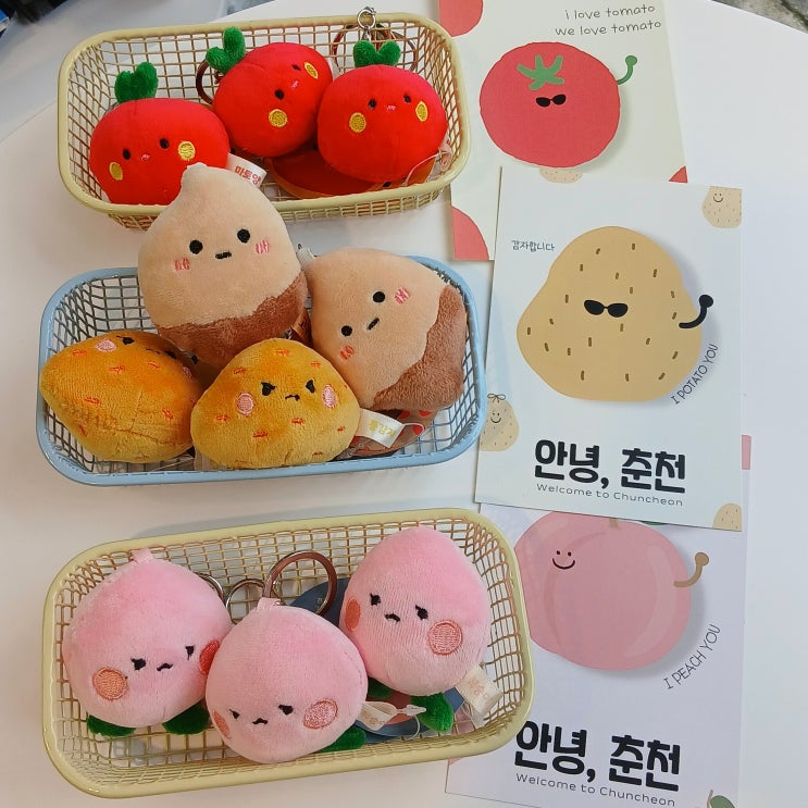  춘천 기념품 추천! 남춘천역 앞 ‘비츠앤밥스’ 감자 키링, 춘천엽서가 인기 