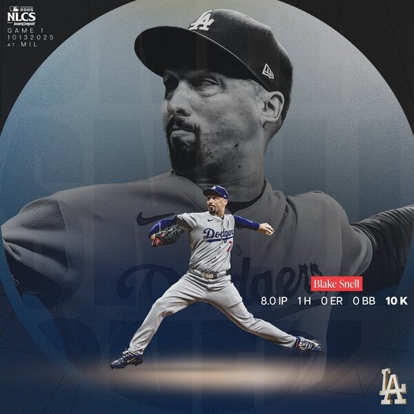 [LA다저스]밀워키 잡고 NLCS 첫판 승리