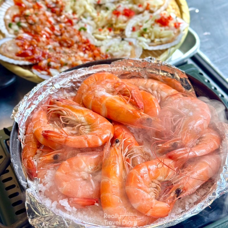 인천 영종도 을왕리 대하구이 조개구이 맛집 추천 불티나조개구이