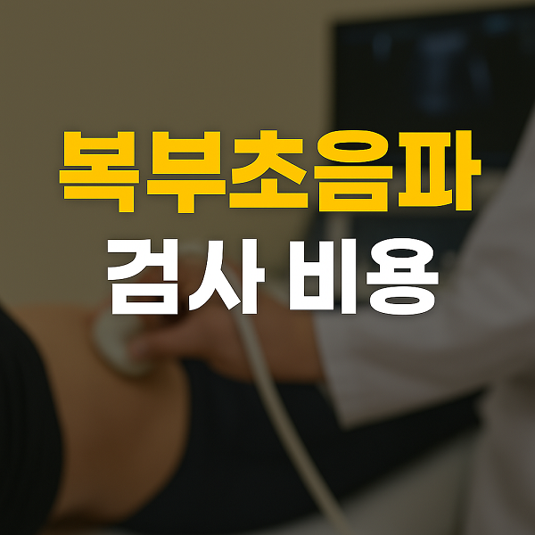 복부초음파 검사 비용과 확인 가능한 질환들