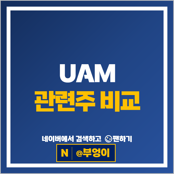 UAM 관련주 한국카본 현대건설 남성 주가 네온테크 KT 카카오 주식