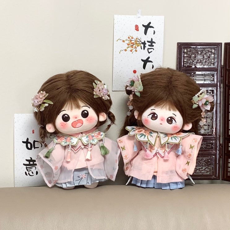  20cm 복숭아꽃 세트 인형옷 아이돌인형옷