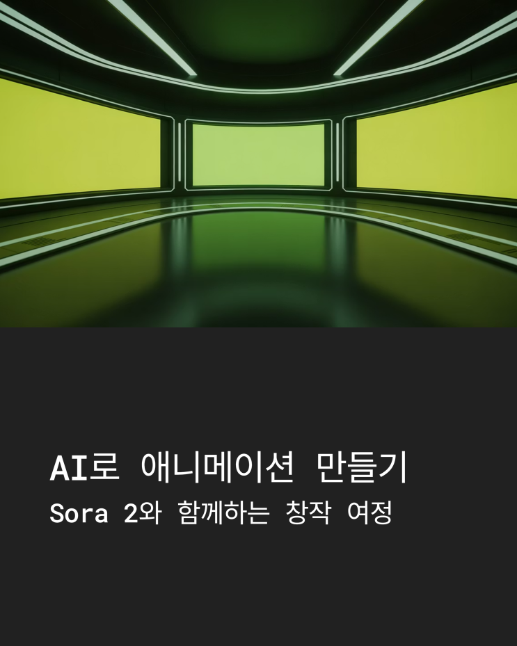  AI 애니메이션 제작, Sora 2로 꿈을 현실로!