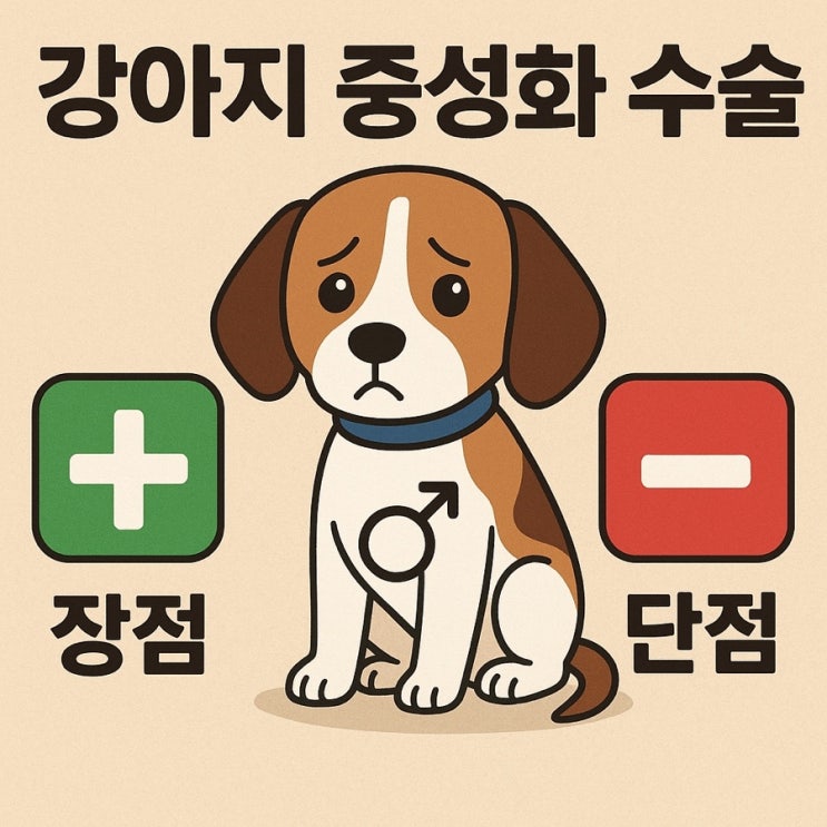  강아지 중성화 수술 장단점 총정리