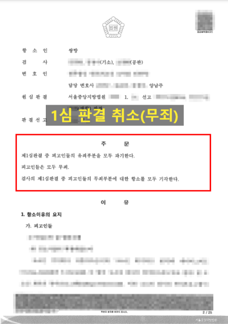  형사재판항소 기간 및 절차는