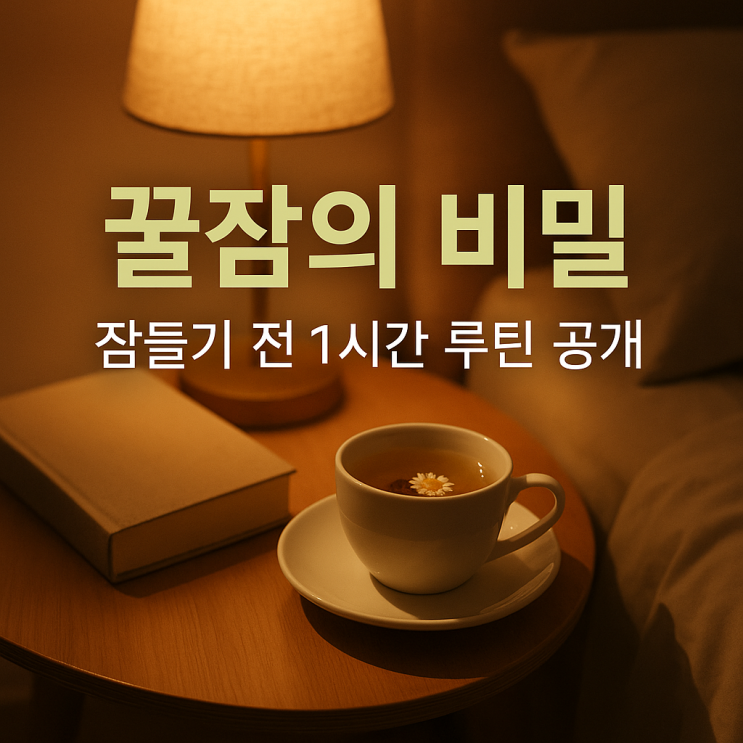  꿀잠의 비밀, 잠들기 전 1시간 루틴 공개