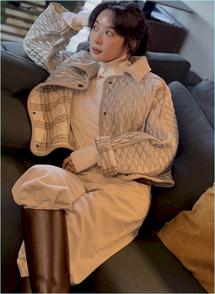  이청아 퀼팅자켓, 사실 '이 3가지' 때문에 비싸 보이는 겁니다