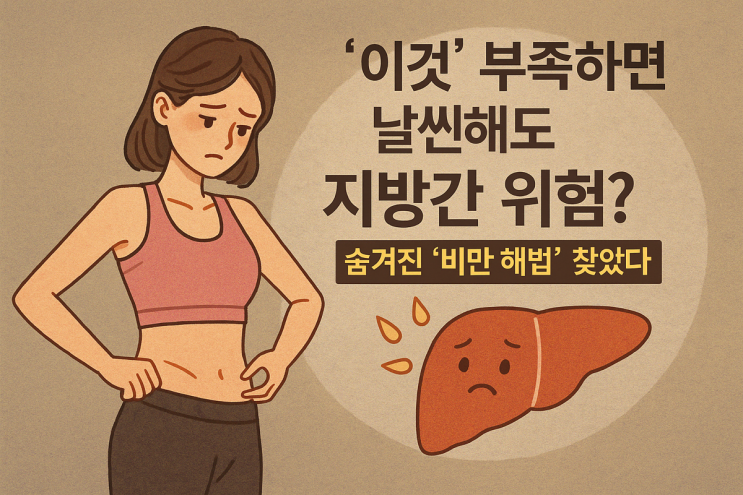  날씬해도 위험? 지방간의 숨은 원인 ‘이것’이 부족하면 생기는 일