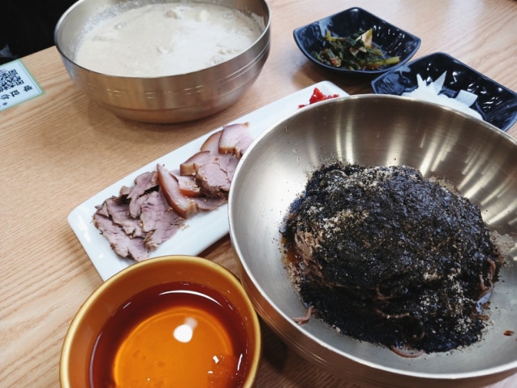  김포맛집 김포샘골막국수석모리본점 감자옹심이추천