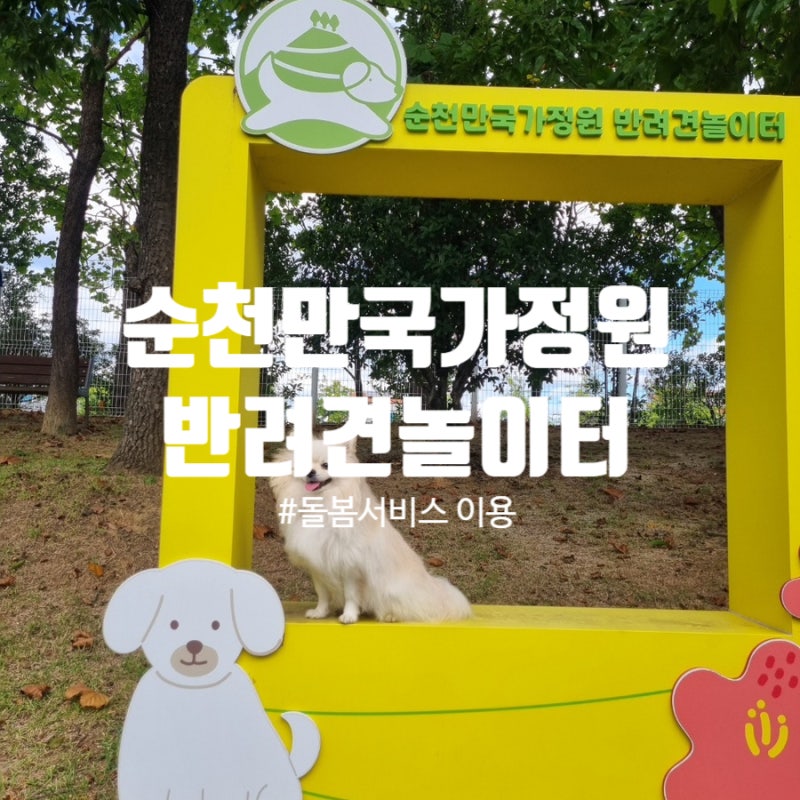 전남 순천 가볼만한곳 순천만국가정원 강아지 반려견놀이터 돌봄 서비스 이용 후기