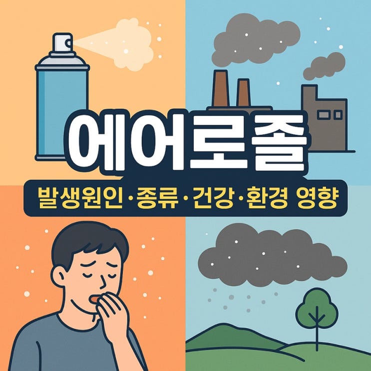  에어로졸(Aerosol)이란? 공기 속 보이지 않는 미세입자의 모든 것 | 발생원인·종류·건강·환경 영향 완벽정리