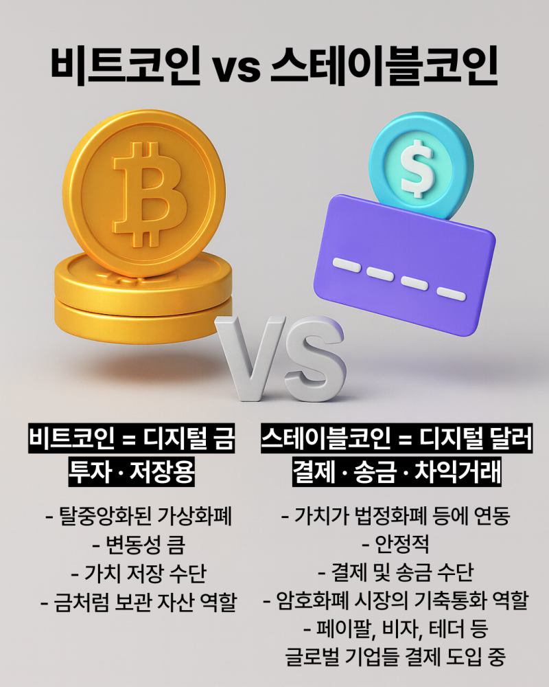 비트코인 vs 스테이블코인 비교! 진짜 미래의 돈은 무엇일까? <스테이블코인의 모든 것>을 통해 두 화폐의 차이를 알아보자! : 네이버  블로그