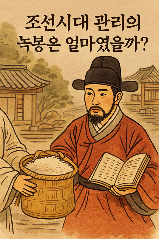   조선시대 관리들 녹봉은 얼마나 받았을까?｜월급의 역사