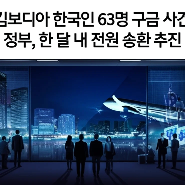 <b>캄보디아 한국인</b> 63명 구금 사건 정부, 한 달 내 전원 <b>송환</b> 추진
