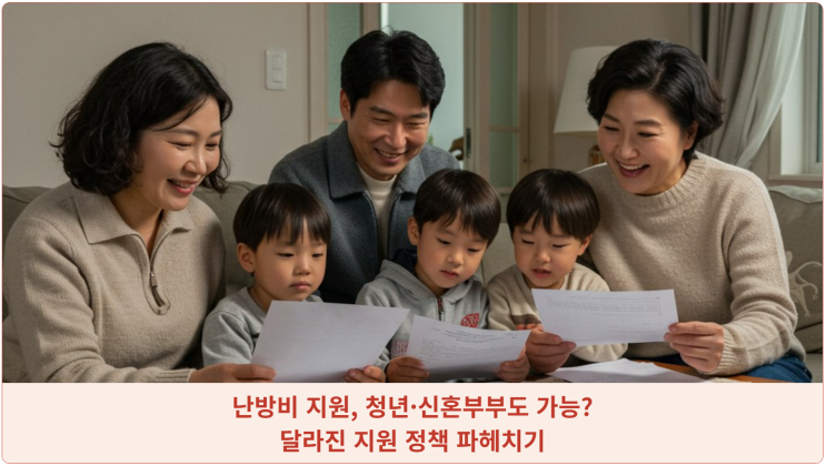  난방비 지원, 청년·신혼부부도 가능? 달라진 지원 정책 파헤치기