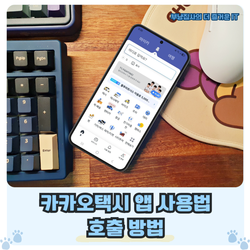 카카오택시 앱 사용법 및 카카오T 호출 방법
