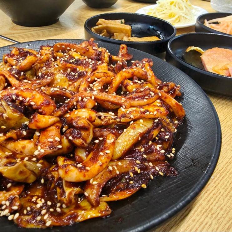  부평 점심 추천. 매콤한 오징어볶음 맛집 정현이네
