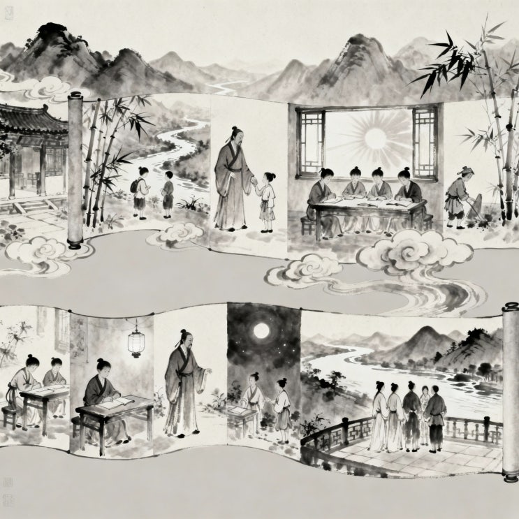  그림 삼자경 완벽 해설, 삼자경 4장 아들 다섯을 훌륭하게 키운 두연산의 비밀