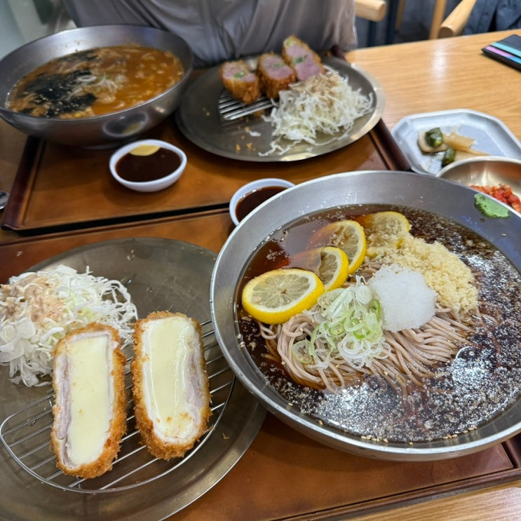 충무로 동대 일식 맛집 <을지로칼국수 낙원소바> | 대파카츠, 치즈카츠, 레몬냉소바, 해장계란칼국수