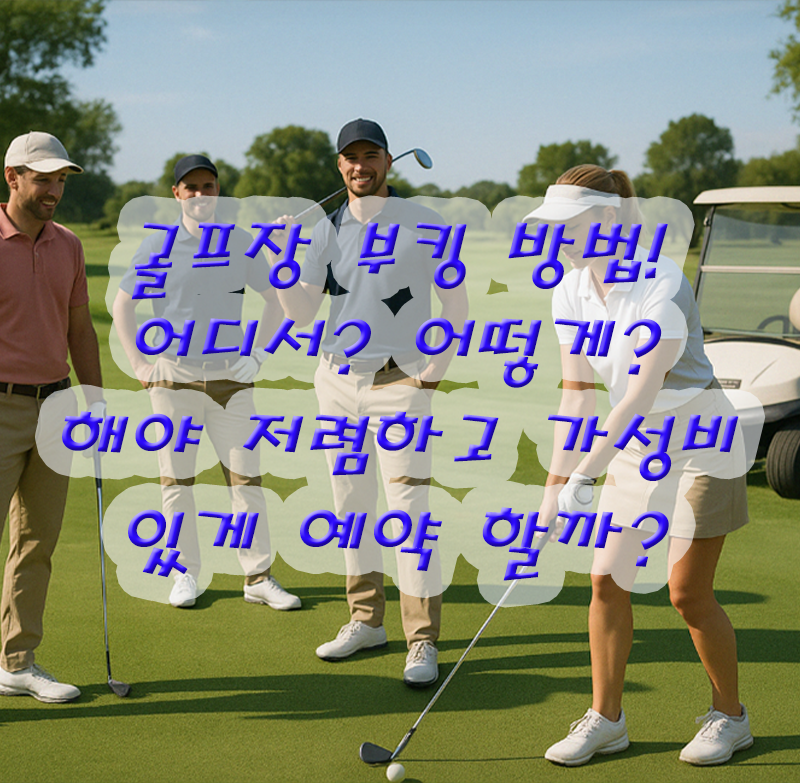 골프장 예약 골프부킹 어플 앱 사이트 합리적 가성비 있게 예약 하는 방법 알아보기