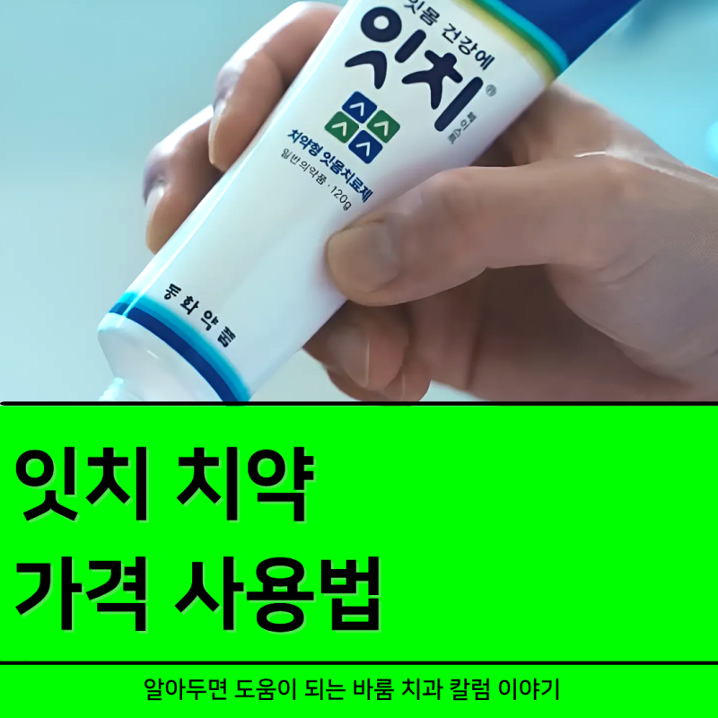 잇치 치약 가격 사용법