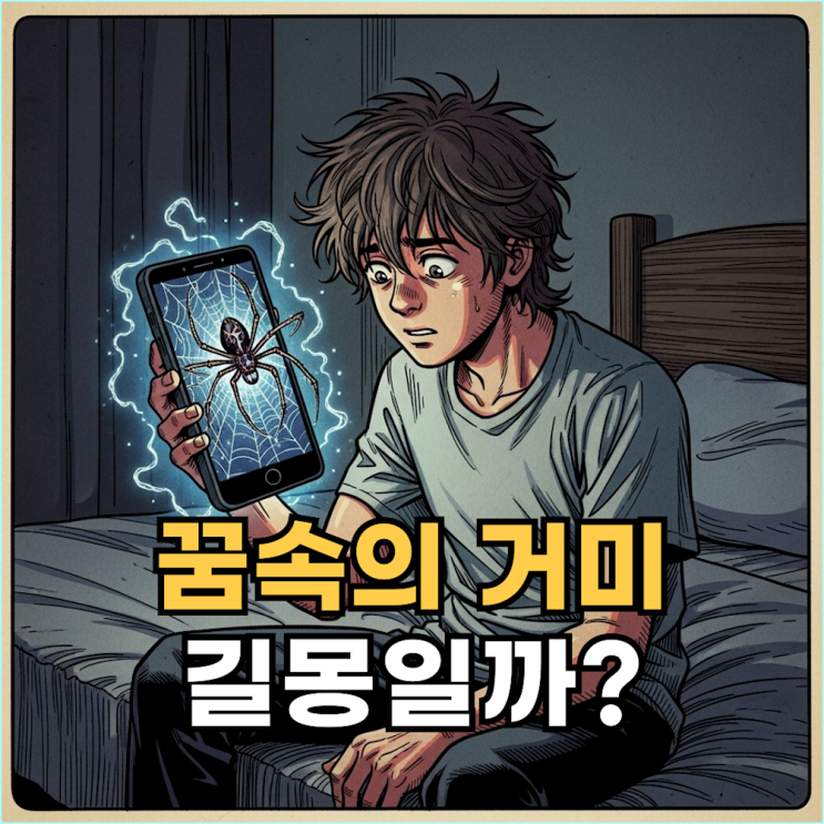  거미 꿈 해몽, 당신의 기다림은 기회일까 함정일까? (거미줄, 큰 거미, 물리는 꿈 총정리)