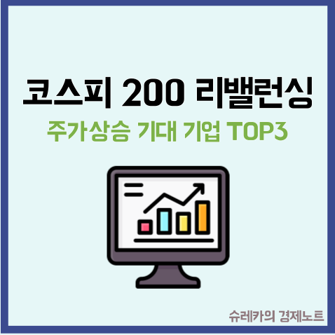  코스피 200 리밸런싱 후 주가 상승이 기대되는 기업 TOP3