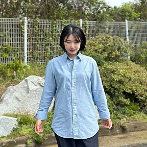 폴로랄프로렌 옥스포드 셔츠 남자 M 사이즈 여성 착용 후기