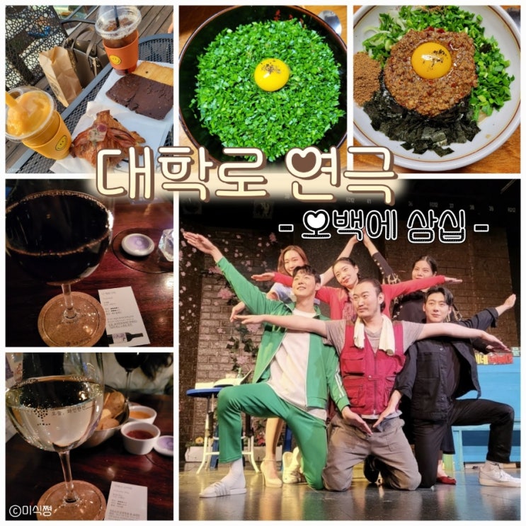  [ 과거회상 블챌 ] 잠깐의 서울살이 中 인생 첫 대학로 연극 ' 오백에 삼십 '