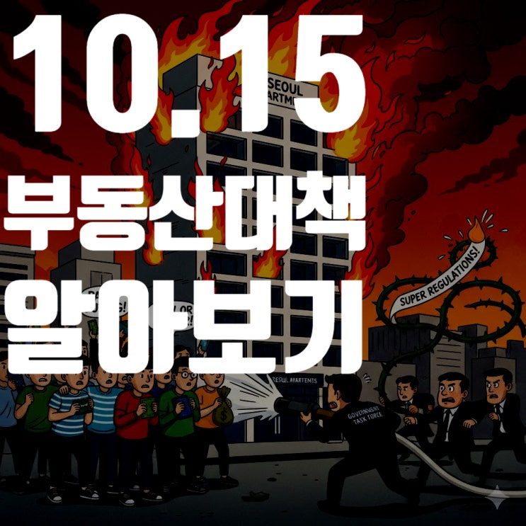  [완벽 분석] 10.15 부동산 대책: 서울 전역·경기 12곳 투기과열지구 및 토지거래허가구역 지정! 대출, 세금, 실거주 의무 총정리