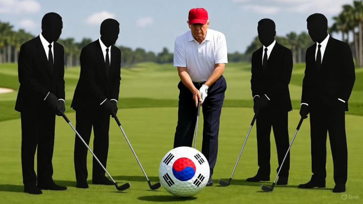 4대 그룹 총수, <b>트럼프</b>와 '마러라고 <b>골프</b>' <b>회동</b>