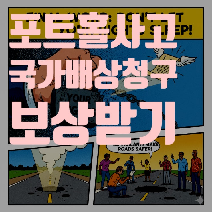  2025년 최신 포트홀 사고 국가배상 청구 방법 가이드 (필요 서류, 절차 총정리)