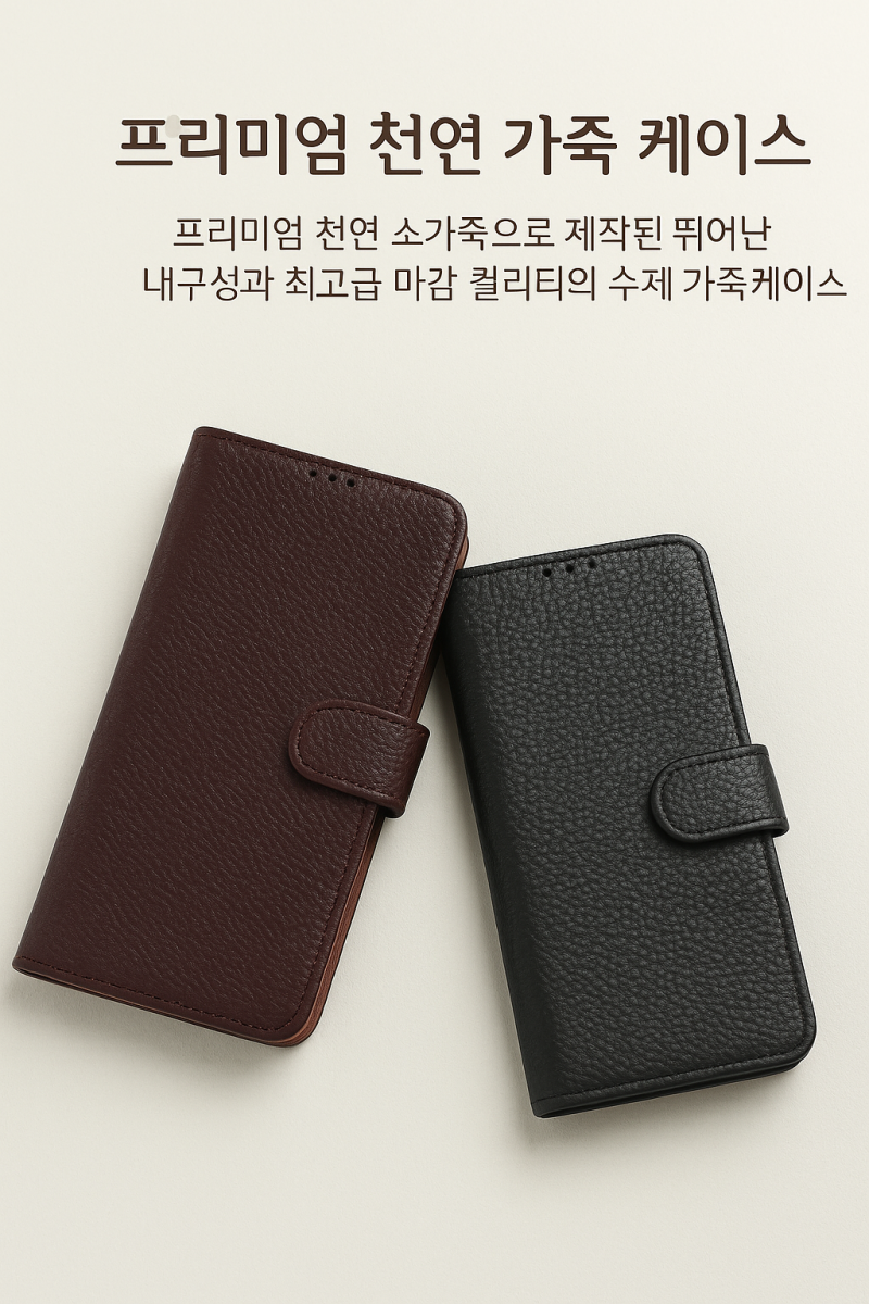 갤럭시A16케이스, 아직도 인조가죽 쓰세요? 수명이 긴 천연 소가죽 A16가죽케이스 추천!
