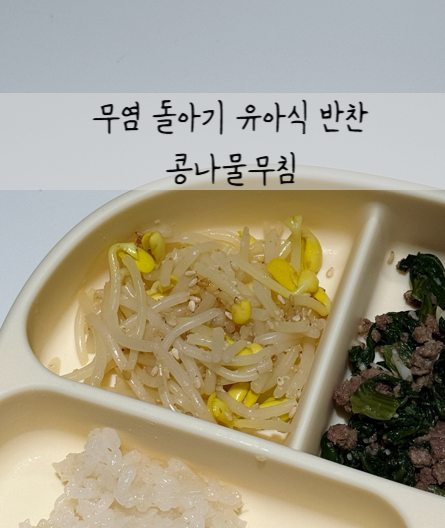 [유아식] 무염 돌아기 콩나물무침 만들기