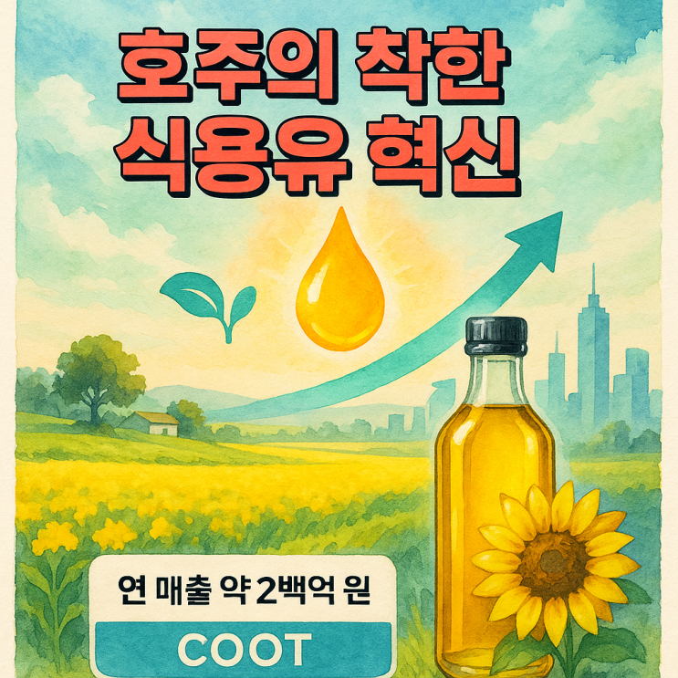  오스트레일리안 오일시드 홀딩스 주가 (COOT 주식) 화학물질 없는 기름