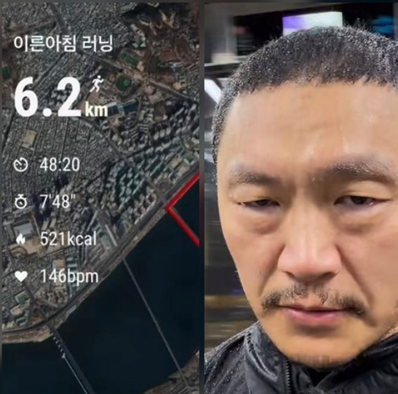  양동근, 새벽 4시 한강 6.2km 질주 “비 맞으며 우울함 해방됐다”️— “악몽 깨고 뛰었다… 새벽 러닝이 나를 살렸다”