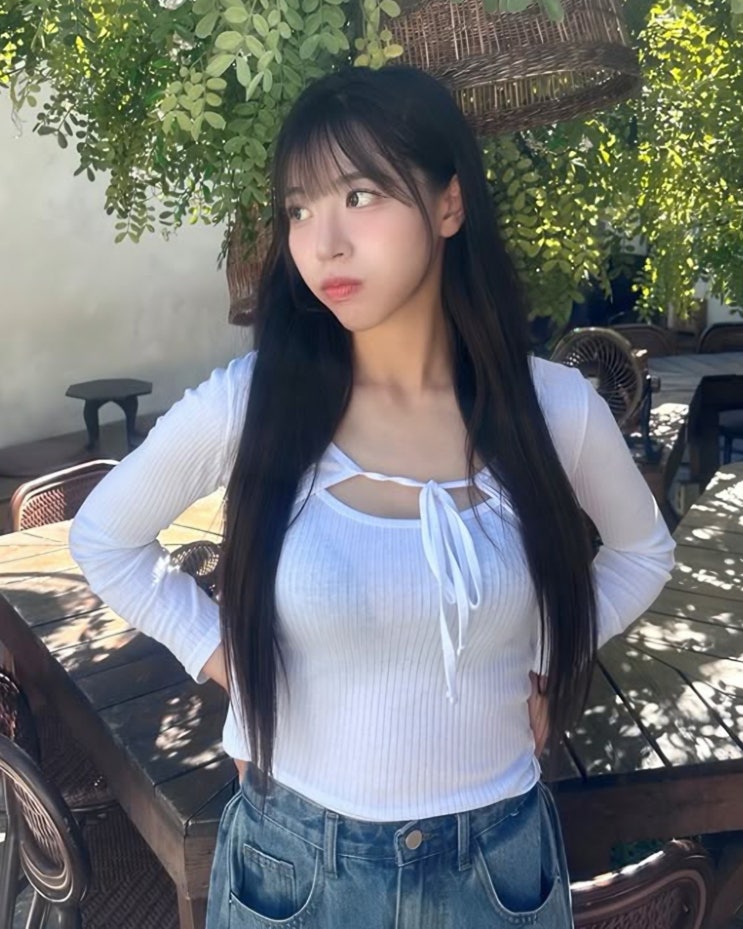  "여친룩 참고용" 키움 홍예빈 치어리더 가을룩 여자 코디