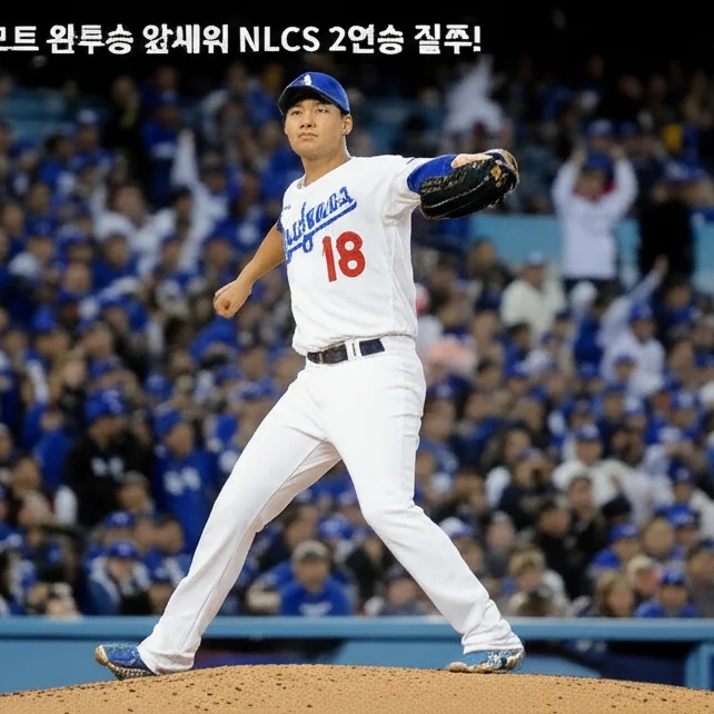 <b>다저스</b>, <b>야마모토 완투승</b> 앞세워 NLCS 2연승 질주!