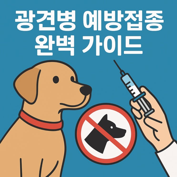  광견병 예방접종 완벽 가이드 | 강아지 필수 예방백신 총정리 (2025 최신판)