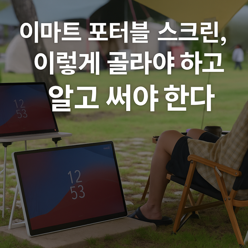 이마트 포터블 스크린, 이렇게 골라야 하고 알고 써야 한다 — 재고·가격부터 활용 팁까지
