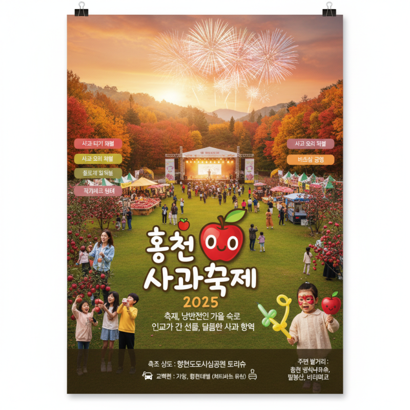 홍천 사과축제 2025 완벽 가이드: 기간, 가는 방법, 즐길 거리 총정리