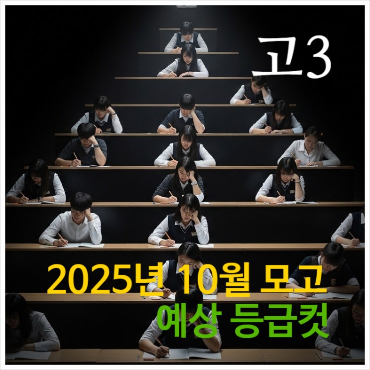  2025년 10월 모고 고3 예상 등급컷 분석