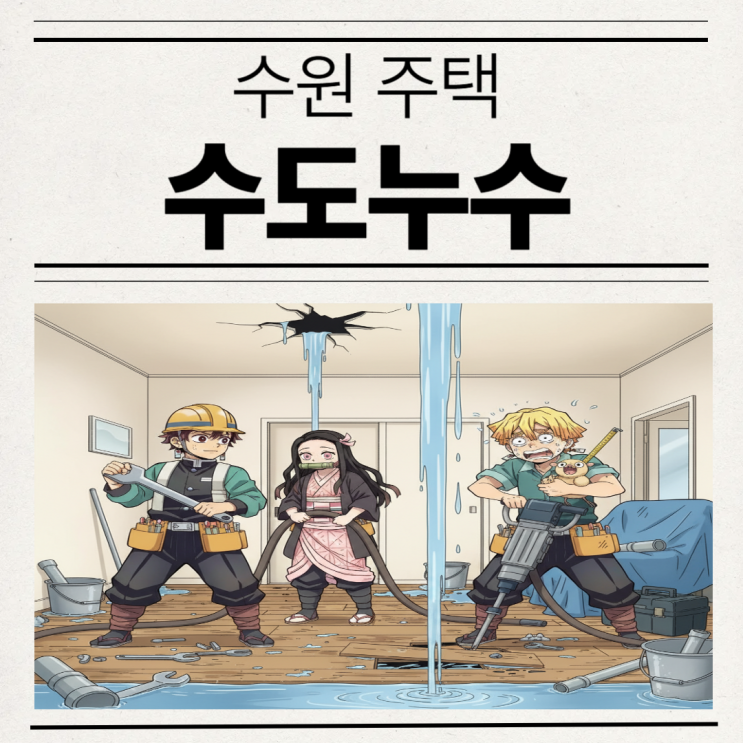  수원 수도누수 영통동, 망포동 온수배관 물샘 보험처리 방법