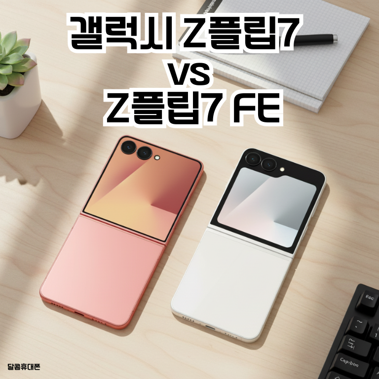 갤럭시 Z플립7 vs Z플립7 FE, "이것" 하나만 보고 결정하세요! (현명한 구매 가이드)