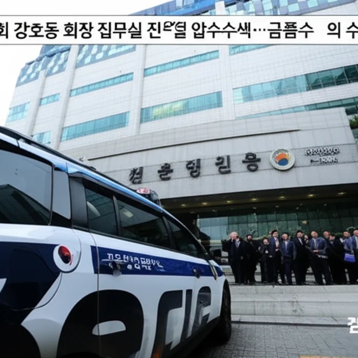 <b>농협중앙회</b> <b>강호동</b> 회장 집무실 전격 압<b>수수</b>색…금품<b>수수</b> 의혹... 